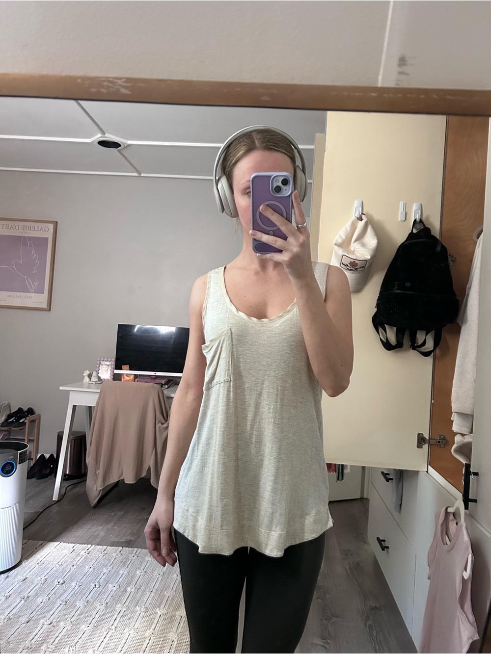 NWOT super soft Nordstrom Pure + Good Beige Tank